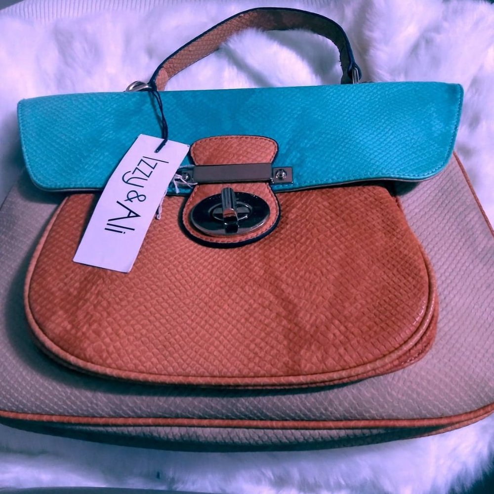 Izzy & Ali faux snakeskin women's bag